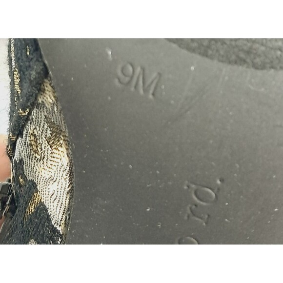 INDIGO RD Women's Bootie Size 9 Jaguard Black Silver Floral Embroidered Shoe - Picture 10 of 11